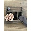 Donkere houten Gruttersbak 3- vaks - 38 x 20 x 32 cm