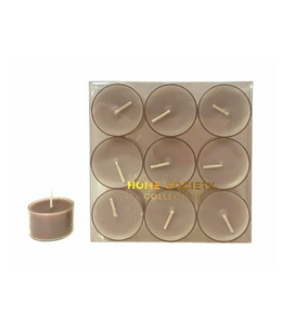 Theelicht Set 9 - taupe
