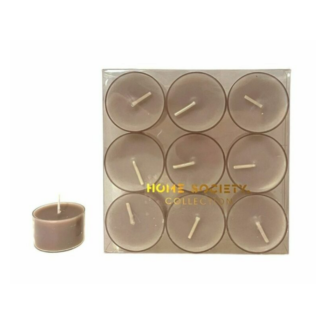 Theelicht Set 9 - taupe