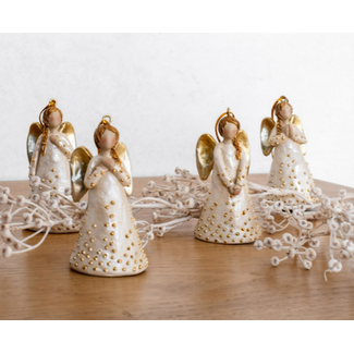 Ornament Angel Fina Ass. 4 - 7 x 3 x 3,6 - per stuk