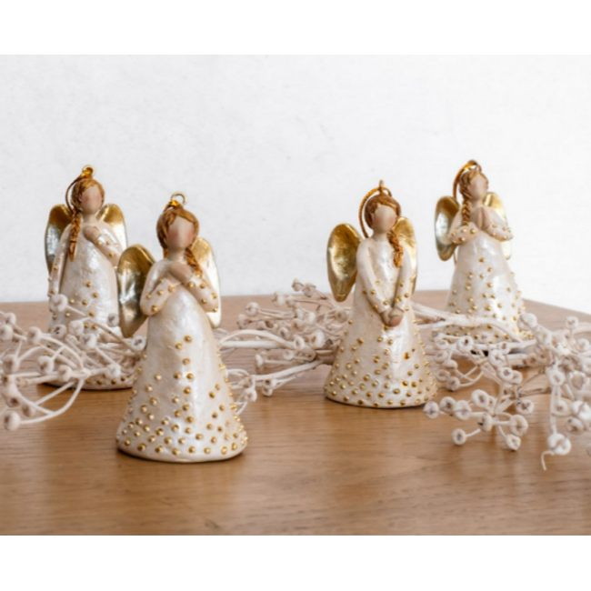 Ornament Angel Fina Ass. 4 - 7 x 3 x 3,6 - per stuk