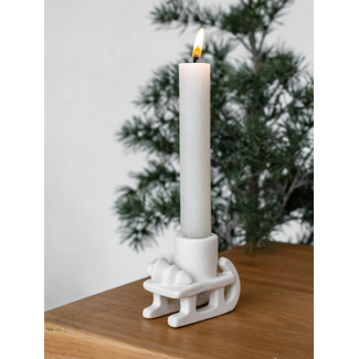 Kandelaar Sleigh - slee -  6 x 4,4 x 7,5 - excl. kaars