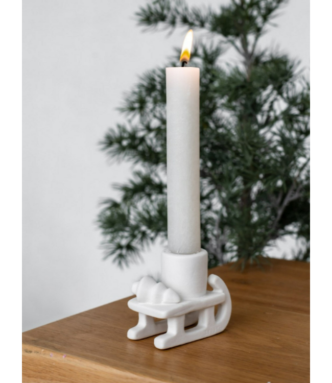 ## Kandelaar Sleigh - slee -  6 x 4,4 x 7,5 - excl. kaars