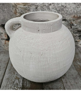@ Pors kruik aardewerk wit 29x31cm