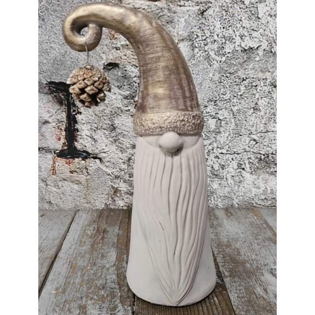 Pors santa aardewerk 28cm