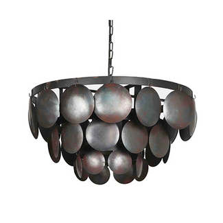 Hanglamp zwart schijf L Ø 60 cm / 2276
