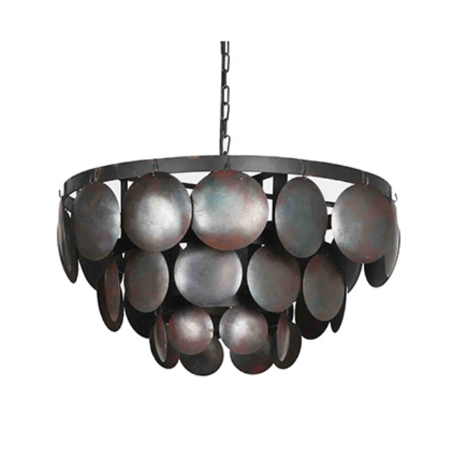 Hanglamp zwart schijf L Ø 60 cm / 2276