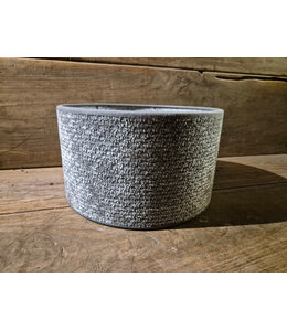 2095 - KKL - lampenkap - grijs melee  - 25 x 25 x 15 cm