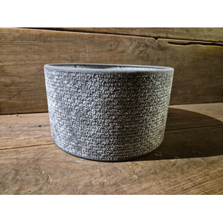 2095 - KKL - lampenkap - grijs melee  - 25 x 25 x 15 cm