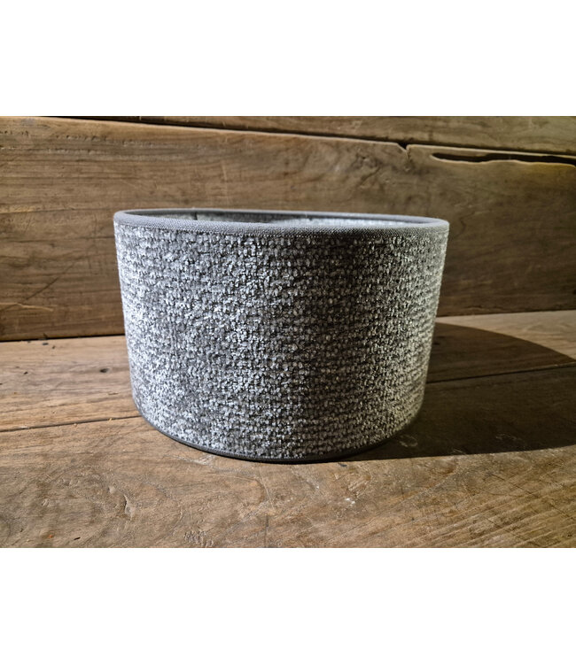 2095 - KKL - lampenkap - grijs melee  - 25 x 25 x 15 cm