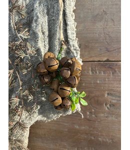 Kersthanger belletjes Falk buxus roest-L22B8H6CM