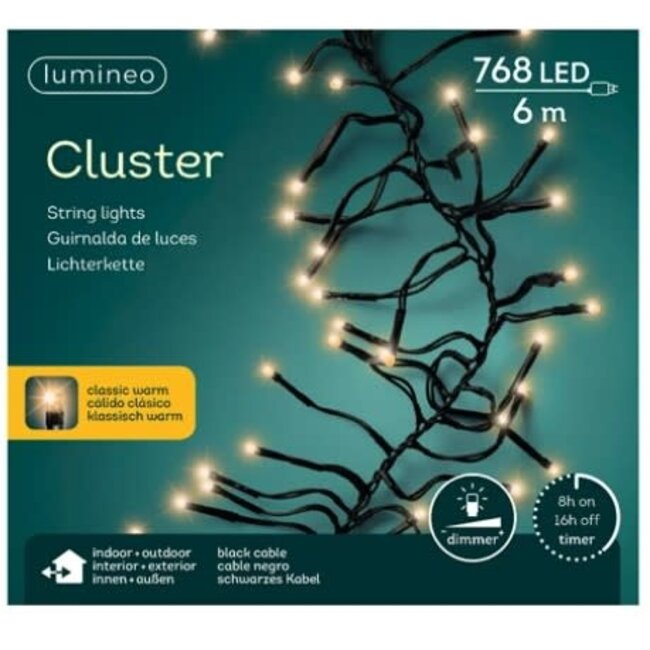 # LED cluster lights 700cm-768L Klassiek warm