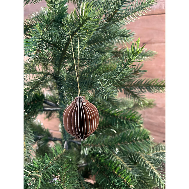 # Figuur papier bal bruin