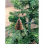 Figuur papier kerstboom bruin