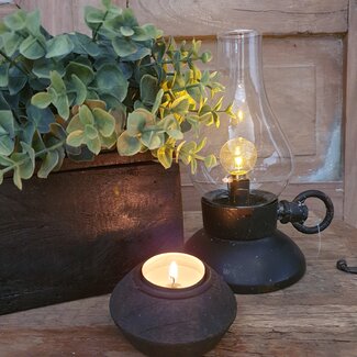 # Olielamp LED timer ro Kilian zwart-L13B10,5H19,5CM