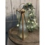 # Metalen engel met glas - 10,5x13x27,5cm