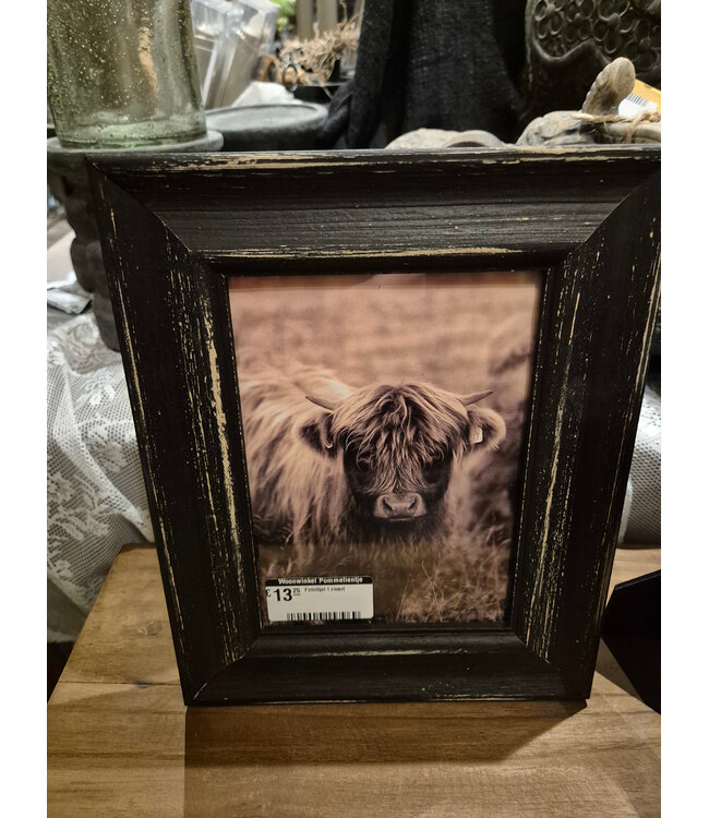 # Fotolijst l zwart - afmeting fotolijst : 25 x 20 cm/foto formaat:13 x 18 cm