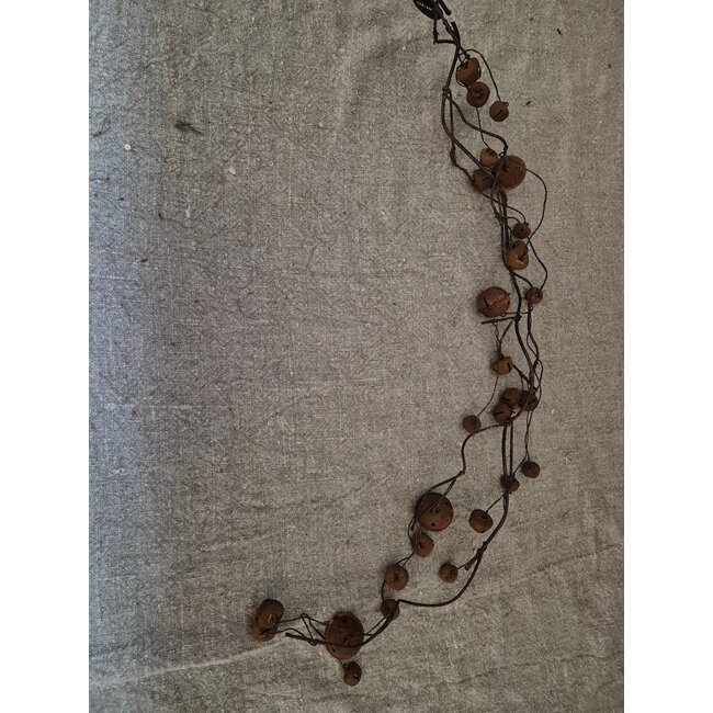 # Tak met roestige bellen - kerstbeltak - XL - ca. 110 cm