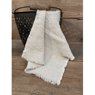 # Naturel wafel linnen gasten doekje - 40 x 40 cm