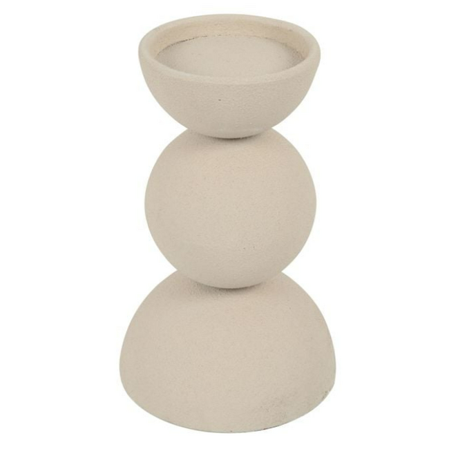 Countryfield # Kandelaar ro Ruby S creme - 12 x 19 cm