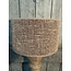 # 2041 - KKL - Lampenkap - bruin grof linnen - 30 x 30 x 17 cm