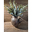 # Pot - aardewerk  (chocowhite)- met oren en ringen - ca. 34 x 30 x 28 cm