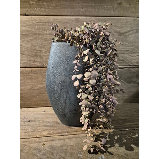 # Vaas - aardewerk - Black and Sand - ca. 25 x 15 x 36 cm