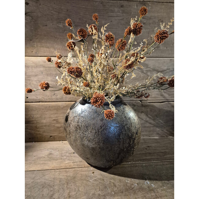 # Vaas - aardewerk - Choco White - ca. 36 x 25 x 32 cm