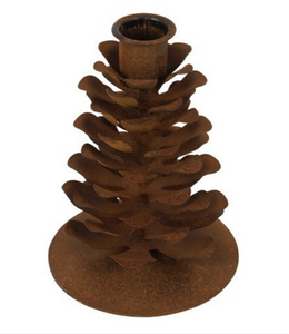 Countryfield ## Kandelaar dennenappel ro Pina S dennenappel roest-L10B10H13,5CM koopjeshoek