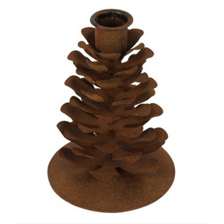 Countryfield Kandelaar dennenappel ro Pina S dennenappel roest-L10B10H13,5CM