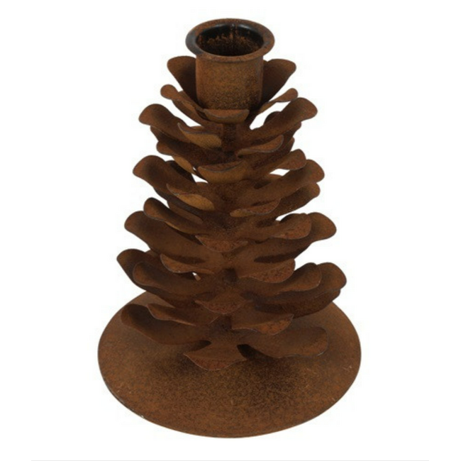 Countryfield Kandelaar dennenappel ro Pina S dennenappel roest-L10B10H13,5CM