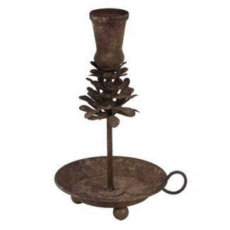 Countryfield Kandelaar m/handvat Alton S bruin-L12B10,5H18,5CM