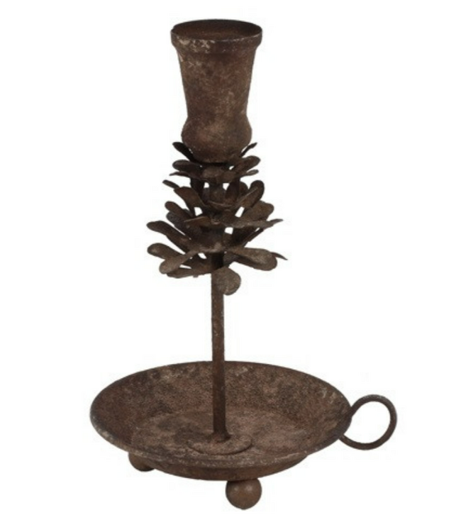 Countryfield ### Kandelaar m/handvat Alton S bruin-L12B10,5H18,5CM