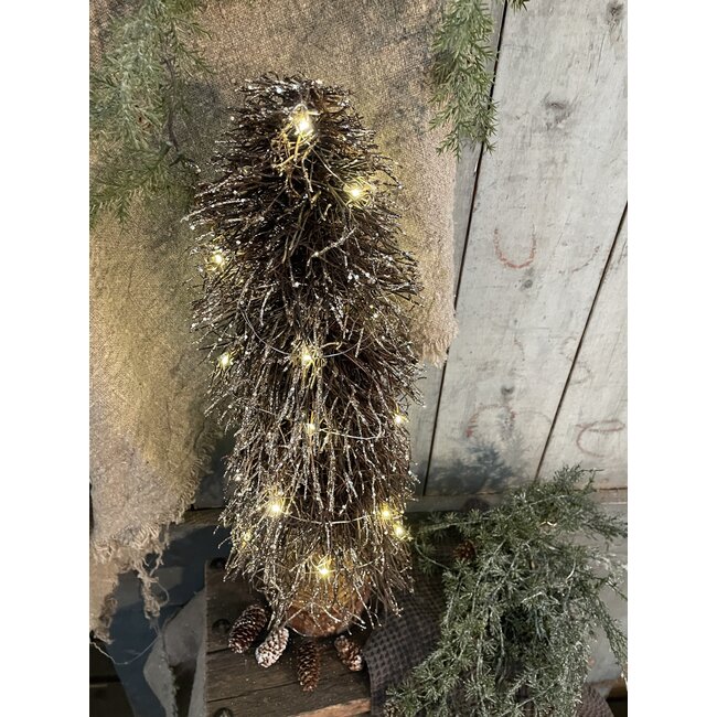 Countryfield # Kerstboom LED Timoi M bruin-L22B22H50CM