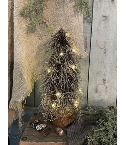 Countryfield @ Kerstboom LED Timoi S bruin-L20B20H40CM