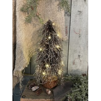 Countryfield Kerstboom LED Timoi S bruin-L20B20H40CM