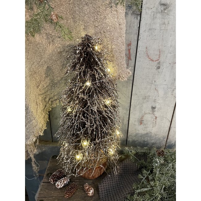 Countryfield Kerstboom LED Timoi S bruin-L20B20H40CM