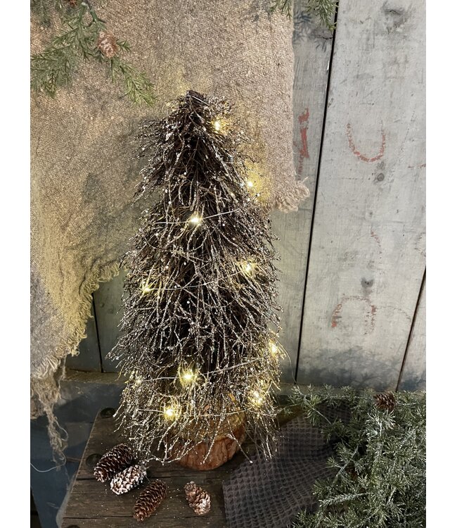 Countryfield Kerstboom LED Timoi S bruin-L20B20H40CM