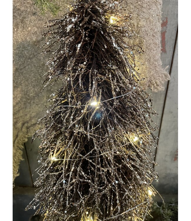 Countryfield Kerstboom LED Timoi S bruin-L20B20H40CM