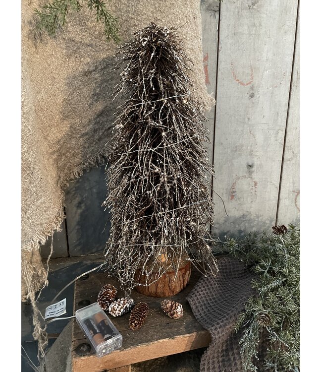 Countryfield Kerstboom LED Timoi S bruin-L20B20H40CM