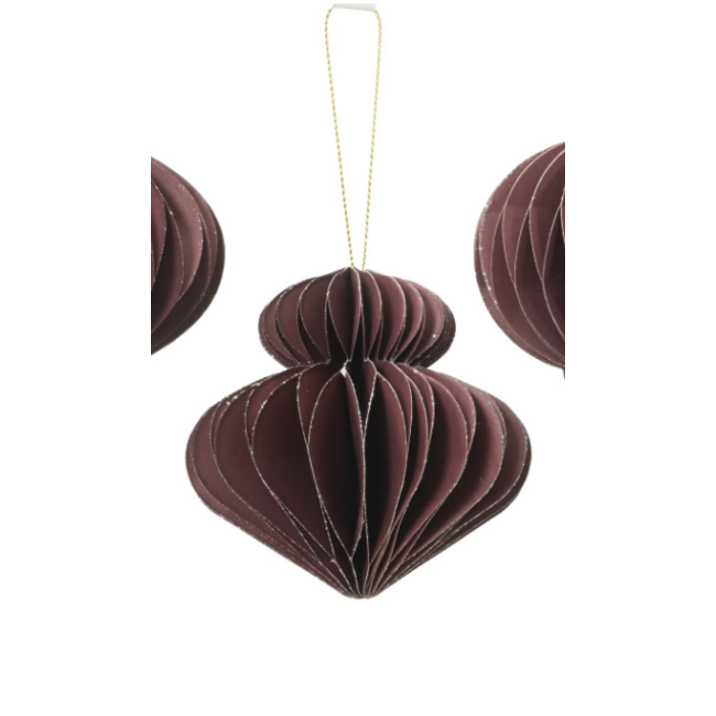 Figuur papier 2 maroon - 8 x8