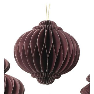 Figuur papier 3  maroon - 8 x8