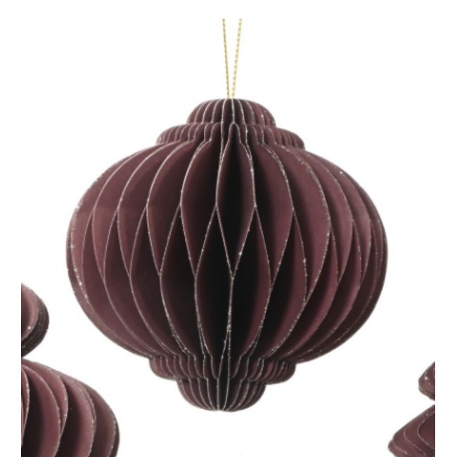 Figuur papier 3  maroon - 8 x8