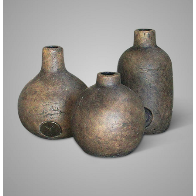 Set of 3 Bottles Majestic Brown - 11x15 - 11x13 - 11x11 cm