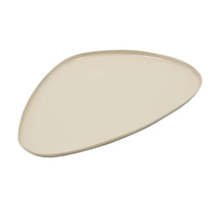 # Metal tray organisch sand marble 30 x 22 cm