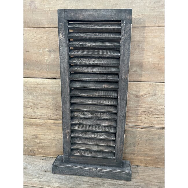 # louvreluik op voet - grijs - L - 40 x 8 x 75 cm