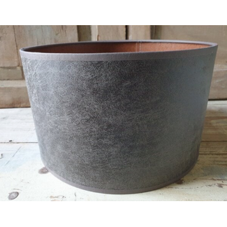 2070 - KKL - lampenkap - bruin melee glad - 15 x 15 x 12 cm