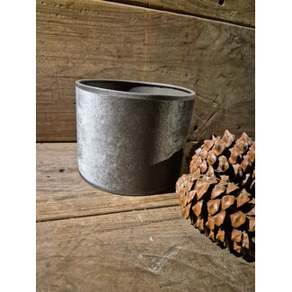 2011 - KKL - lampenkap - taupe velours - 15 x 15 x 12 cm