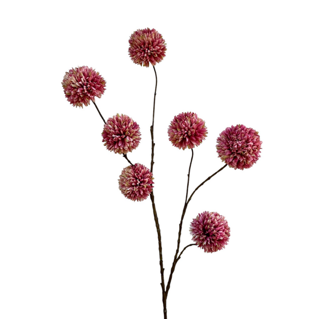 pompom spray x 7 lg 98 cm pink