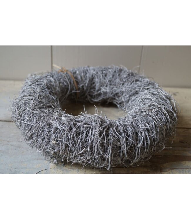 b153 - Salimkrans - 25 x 6,5 cm - white-wash